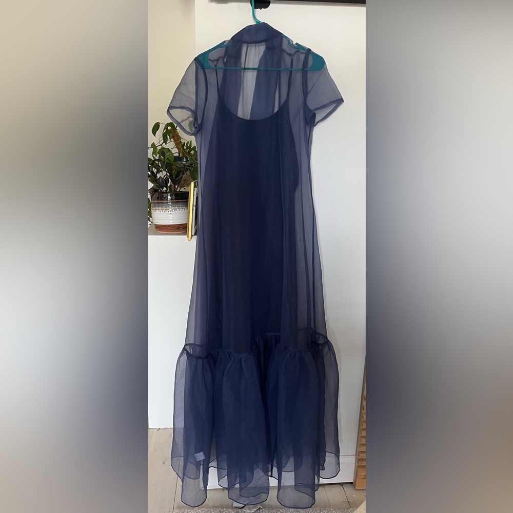 STAUD Calluna Dress-Navy